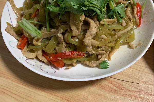 莴笋炒肉丝的做法图解8