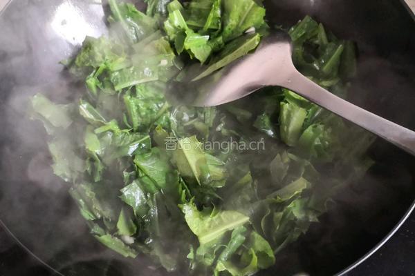 清爽系列之清炒油麦的做法图解4