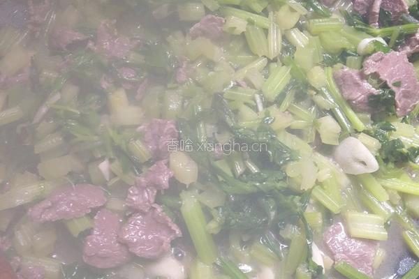 小炒芹菜牛肉的做法图解7