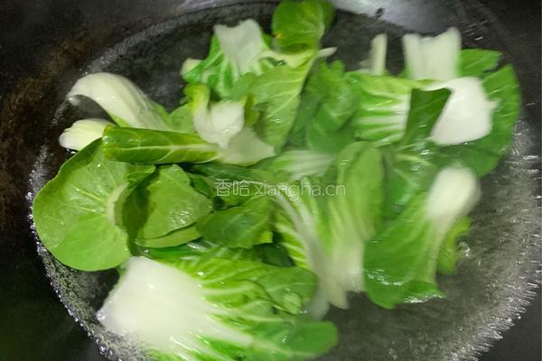 青菜香干水煎包的做法图解1
