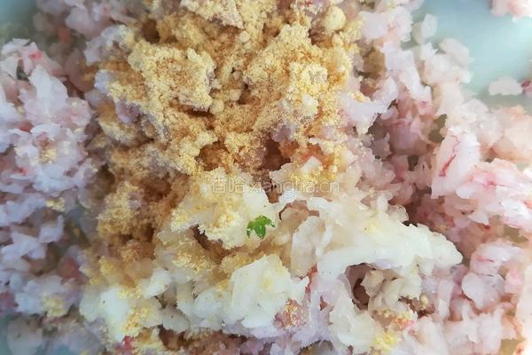 虾仁茼蒿丸的做法图解3