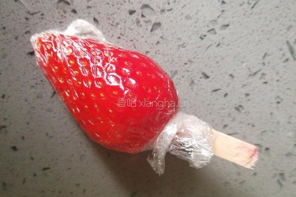  草莓小雪糕的做法图解3