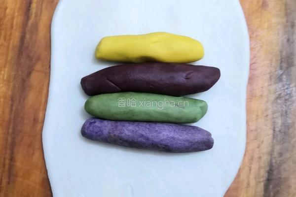 彩虹芋泥蛋黄酥的做法图解6