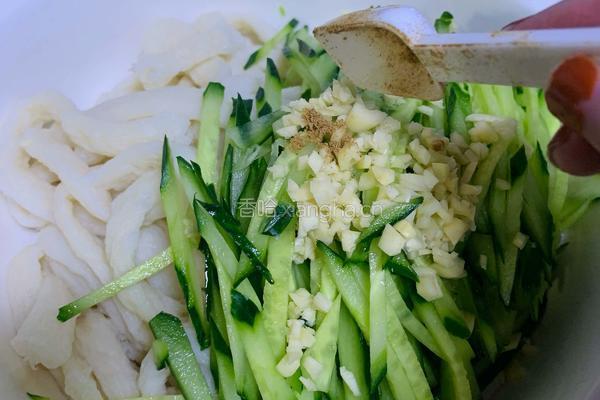 牛筋面拌黄瓜（麻酱）的做法图解6