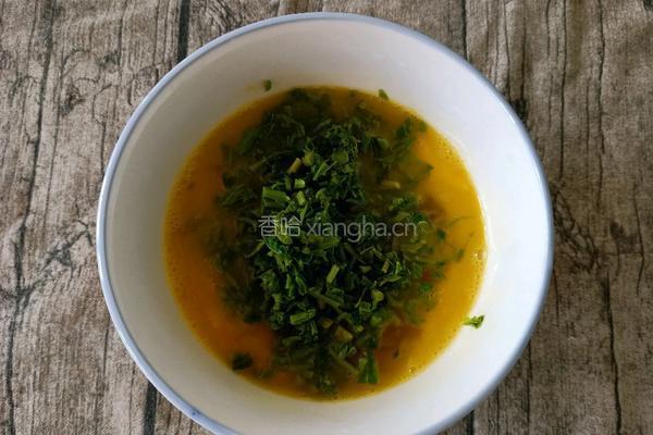 香椿芽煎蛋饼的做法图解7
