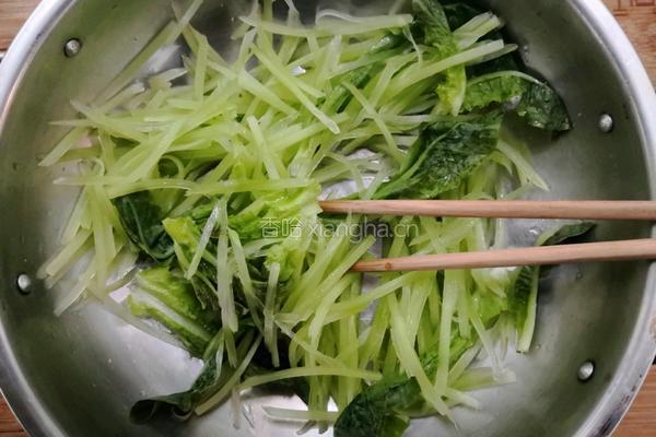 莴笋炒鸡蛋的做法图解6