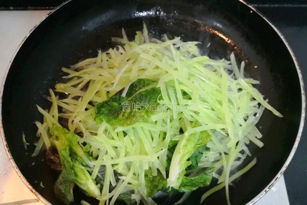 莴笋炒鸡蛋的做法图解14