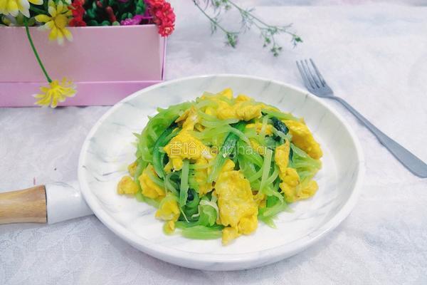 莴笋炒鸡蛋的做法图解21