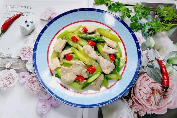 芦笋炒肉片的做法图解10