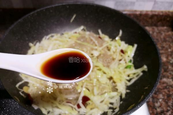 卷心菜炒粉丝的做法图解11