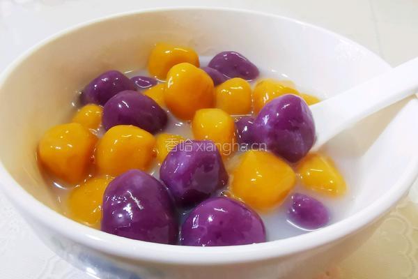 紫薯南瓜芋圆的做法图解13