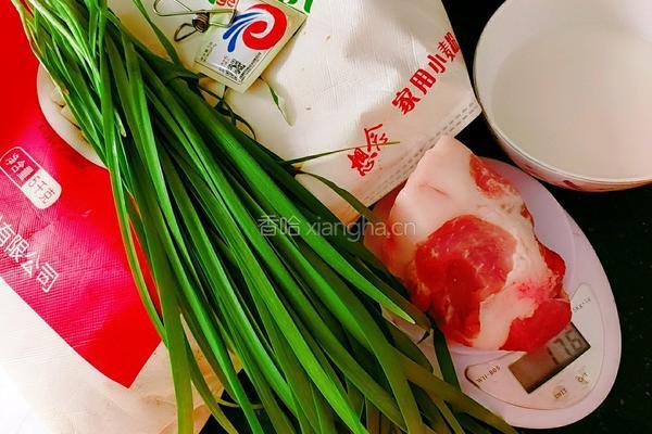 春韭猪肉包子的做法图解2