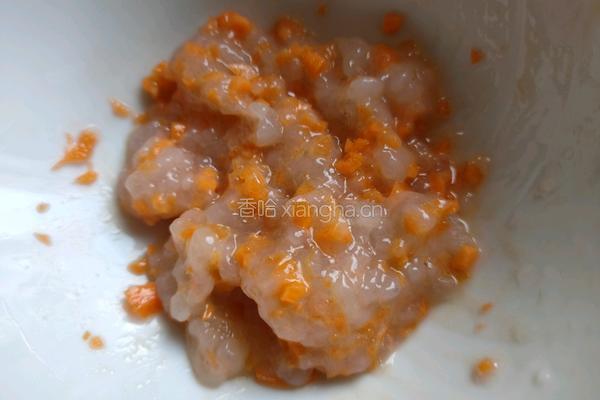 虾泥番茄蒸豆腐的做法图解4