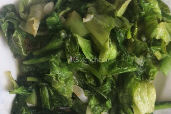 清炒生菜的做法图解4