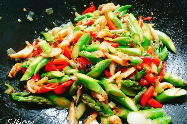 芦笋炒鲍鱼的做法图解5