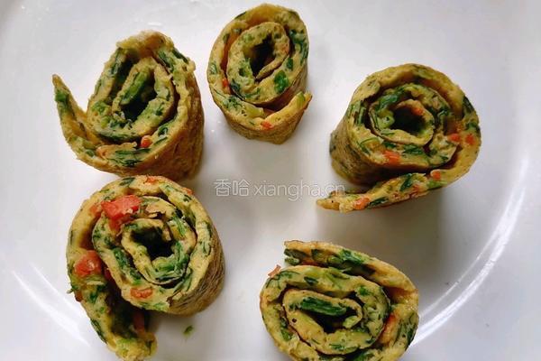 菠菜蛋卷的做法图解11