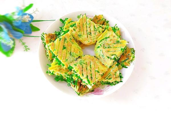 春韭鸡蛋煎饼的做法图解1