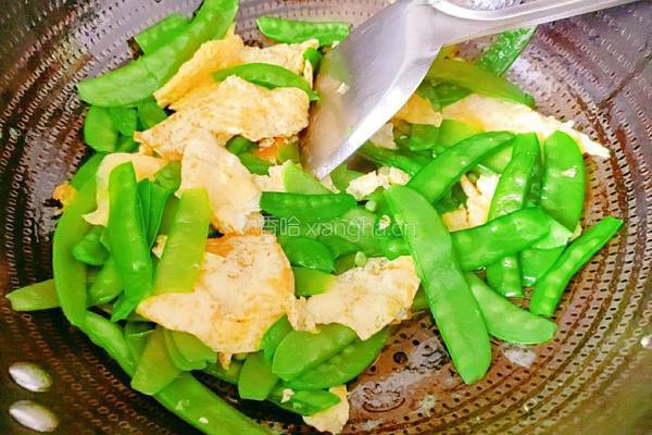 荷兰豆炒鸡蛋的做法图解9
