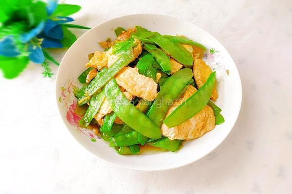 荷兰豆炒鸡蛋的做法图解13