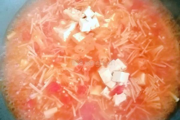 茄汁豆腐汤的做法图解9