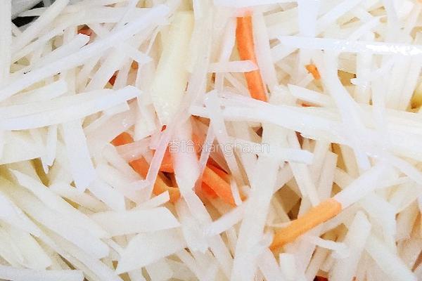 炒双丝的做法图解4