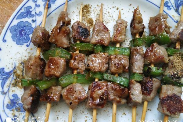 烧烤牛肉串的做法图解6