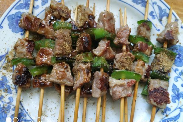 烧烤牛肉串的做法图解4