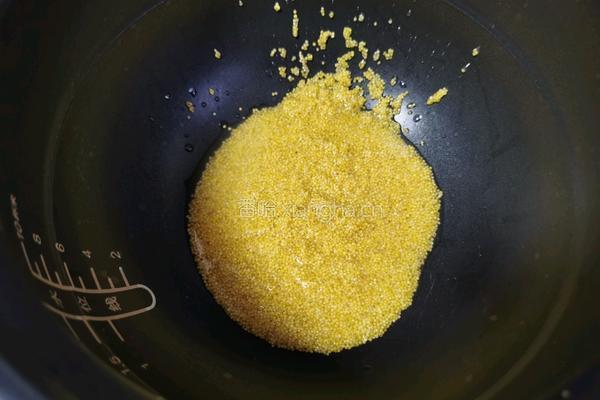 洋槐花小米粥的做法图解3