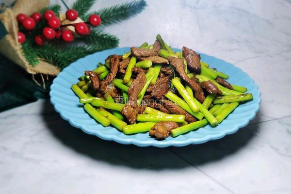 蒜苔炒牛肉的做法图解16