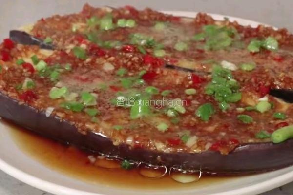 蒜蓉茄子的做法图解11