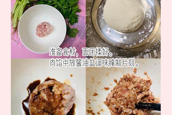 芹菜鲜肉小馅饼的做法图解1