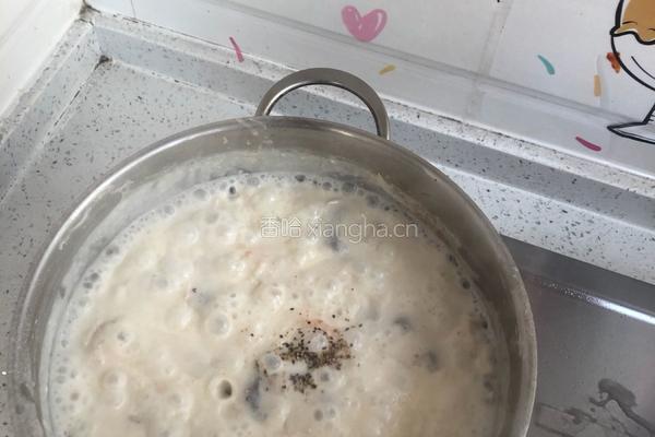 鸡胸肉奶油蘑菇浓汤的做法图解9