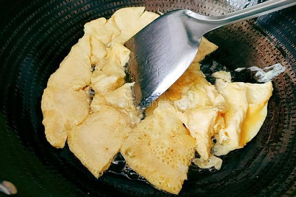 菜心炒鸡蛋的做法图解8