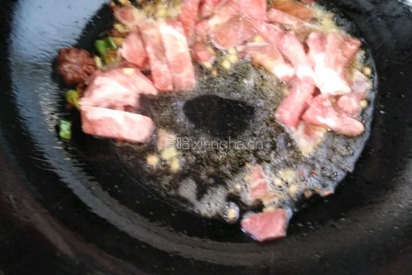 肉炒大豆瓣的做法图解2