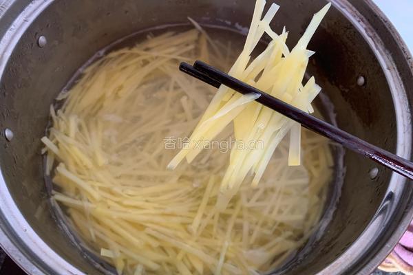 凉拌麻辣土豆丝的做法图解5