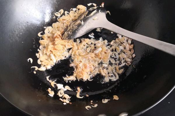 油菜虾皮的做法图解5