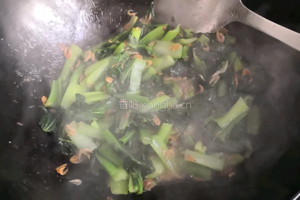 油菜虾皮的做法图解7