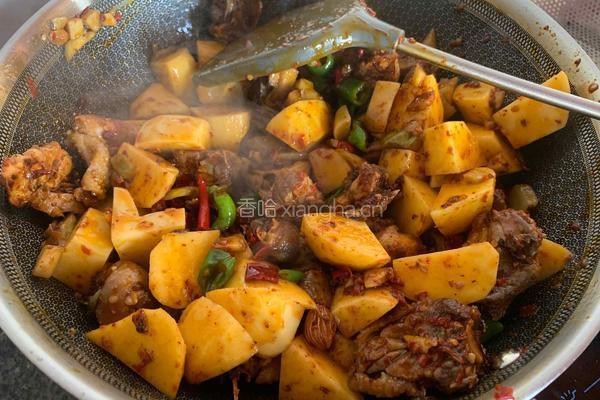 好吃的土豆烧鸡的做法图解6