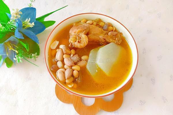 花生黄豆白萝卜鸡汤的做法图解13