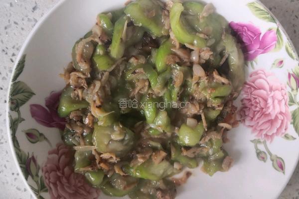 丝瓜虾皮的做法图解5