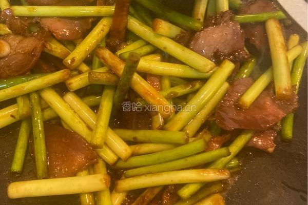 酱肉炒蒜苗的做法图解5