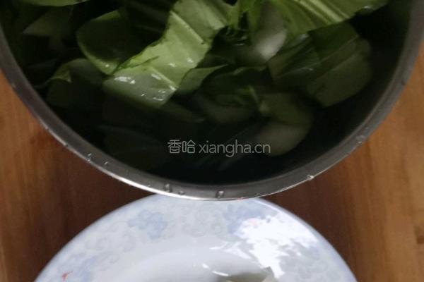 清炒油菜的做法图解1
