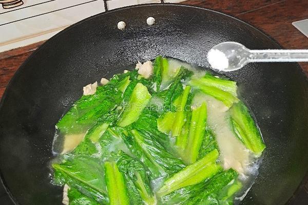 瘦肉麦菜汤的做法图解12