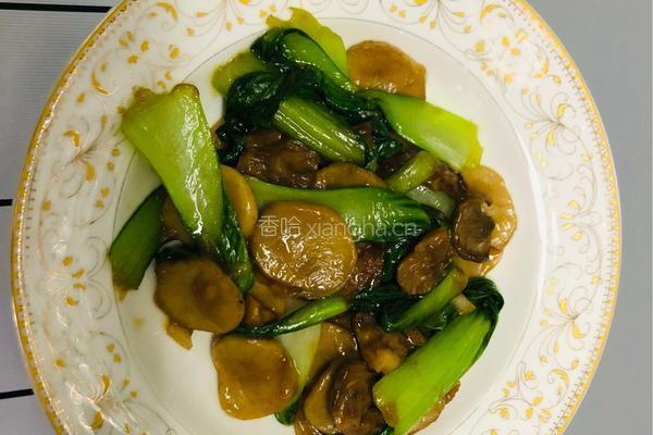 青菜炒元蘑
