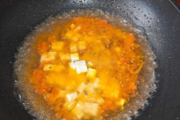 西红柿豆腐鸡蛋汤的做法图解8