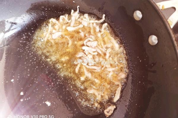 蒜苔炒肉丝的做法图解5