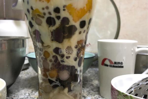 芒果芋圆烧仙草的做法图解9