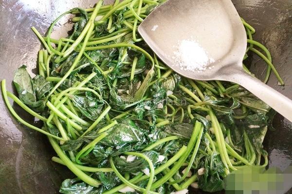 清炒红薯叶的做法图解3
