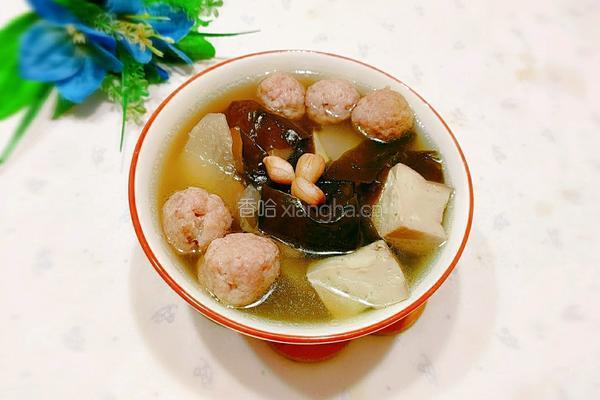 海带豆腐白萝卜肉丸汤的做法图解19