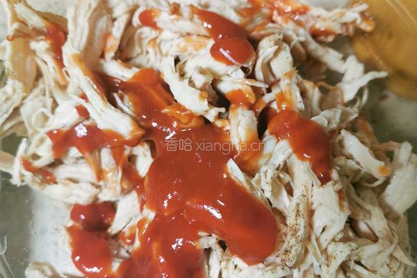 烤箱鸡胸丝（可主食可零嘴）低脂低热量的做法图解2